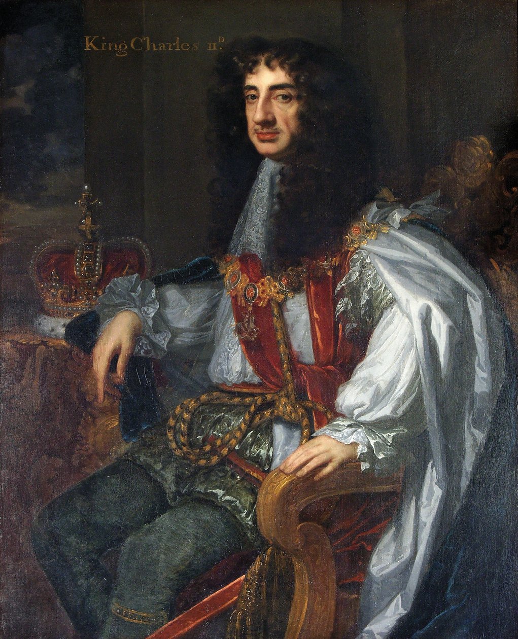 Re Carlo II in abiti dell