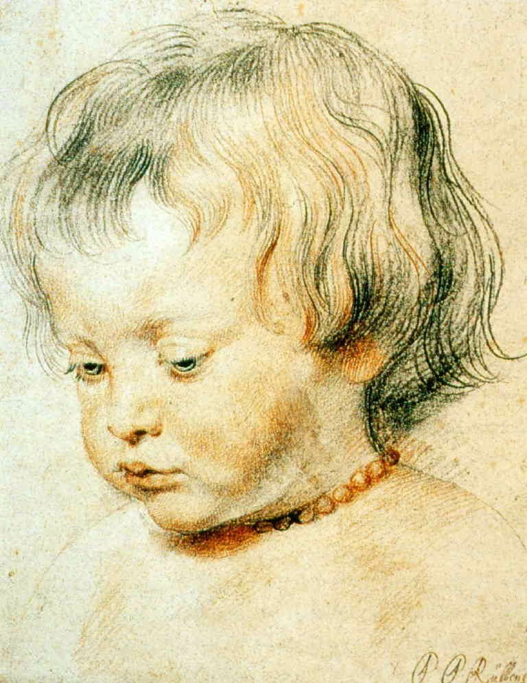 Ritratto di suo figlio Nikolas da Peter Paul Rubens