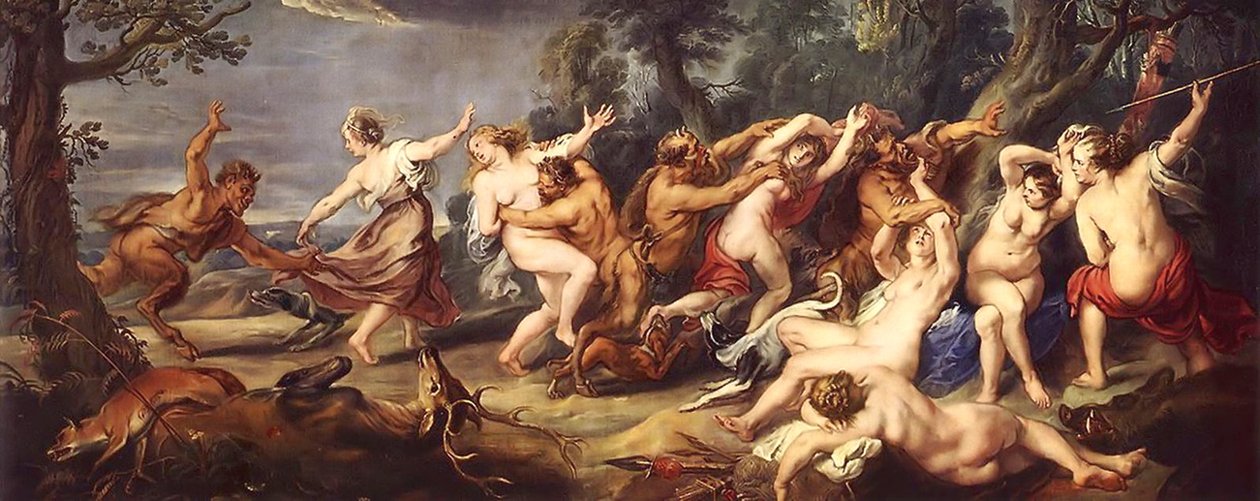Diana e le sue ninfe sorprese dai fauni da Peter Paul Rubens