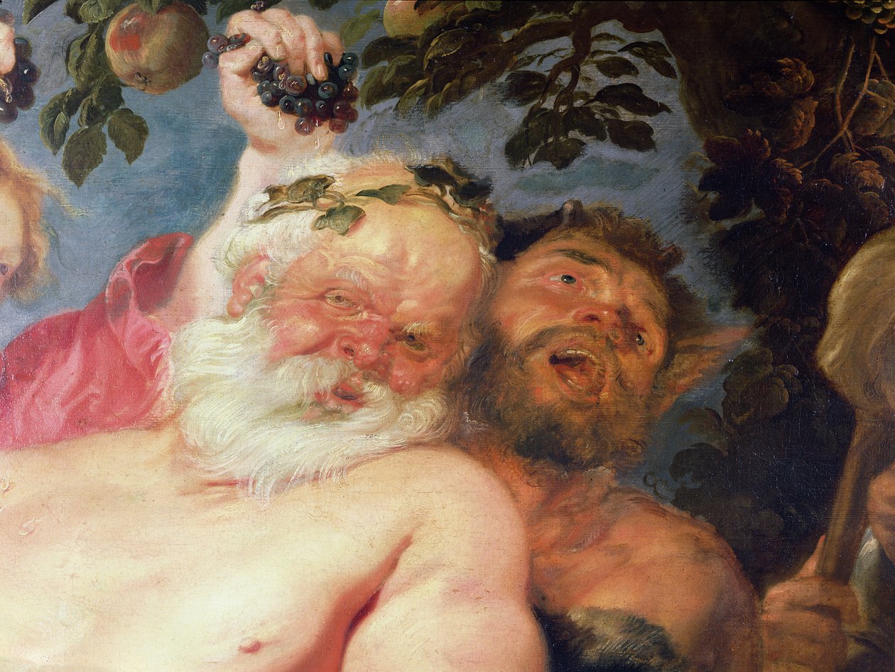 Silenus ubriaco sostenuto da satiri, c.1620 (dettaglio) da Peter Paul Rubens