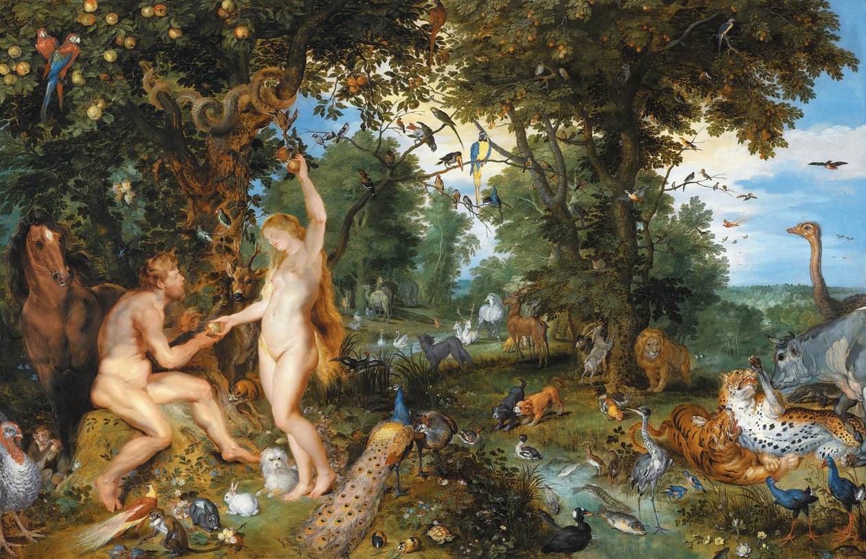 Il paradiso terrestre con la caduta di Adamo ed Eva da Peter Paul Rubens