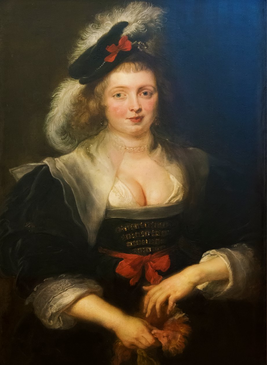 Hélène Fourment con guanto da Peter Paul Rubens