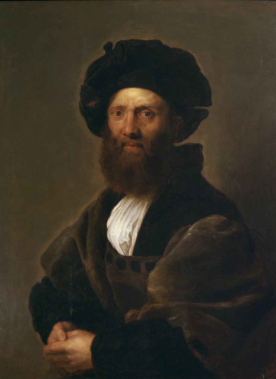 Ritratto di Baldassare Castiglione, dopo Raffaello, 1630 da Peter Paul Rubens