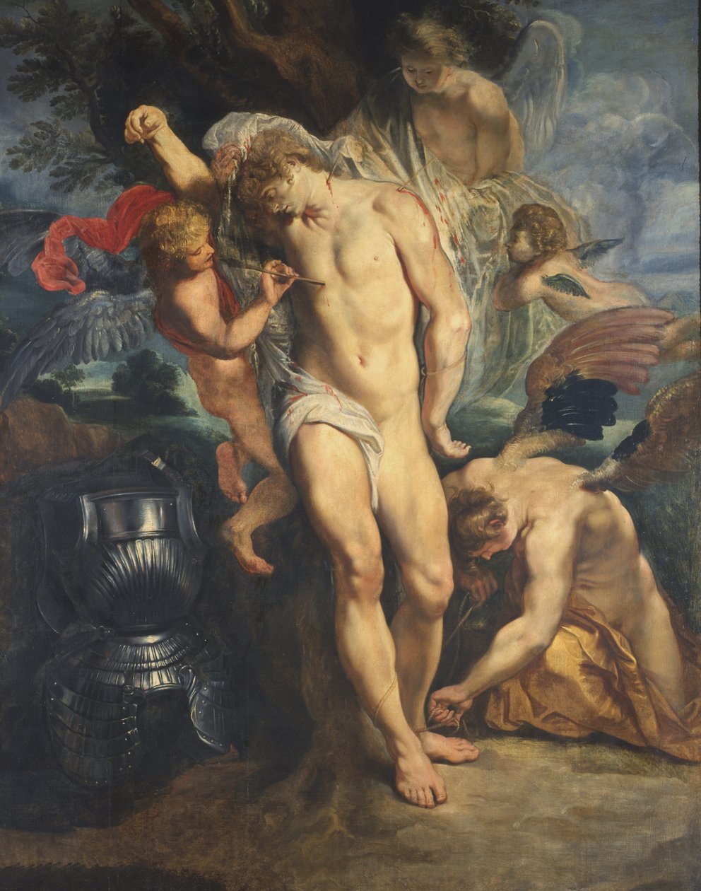 San Sebastiano curato dagli angeli, 1601-02 da Peter Paul Rubens