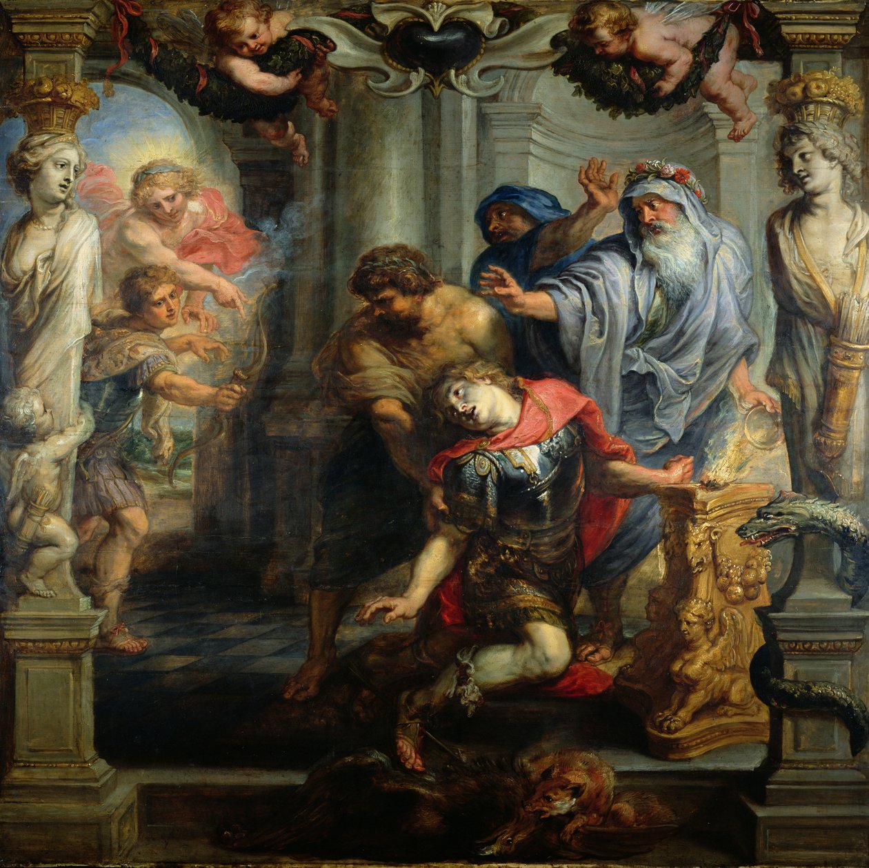La morte di Achille, primi anni 1630 da Peter Paul Rubens