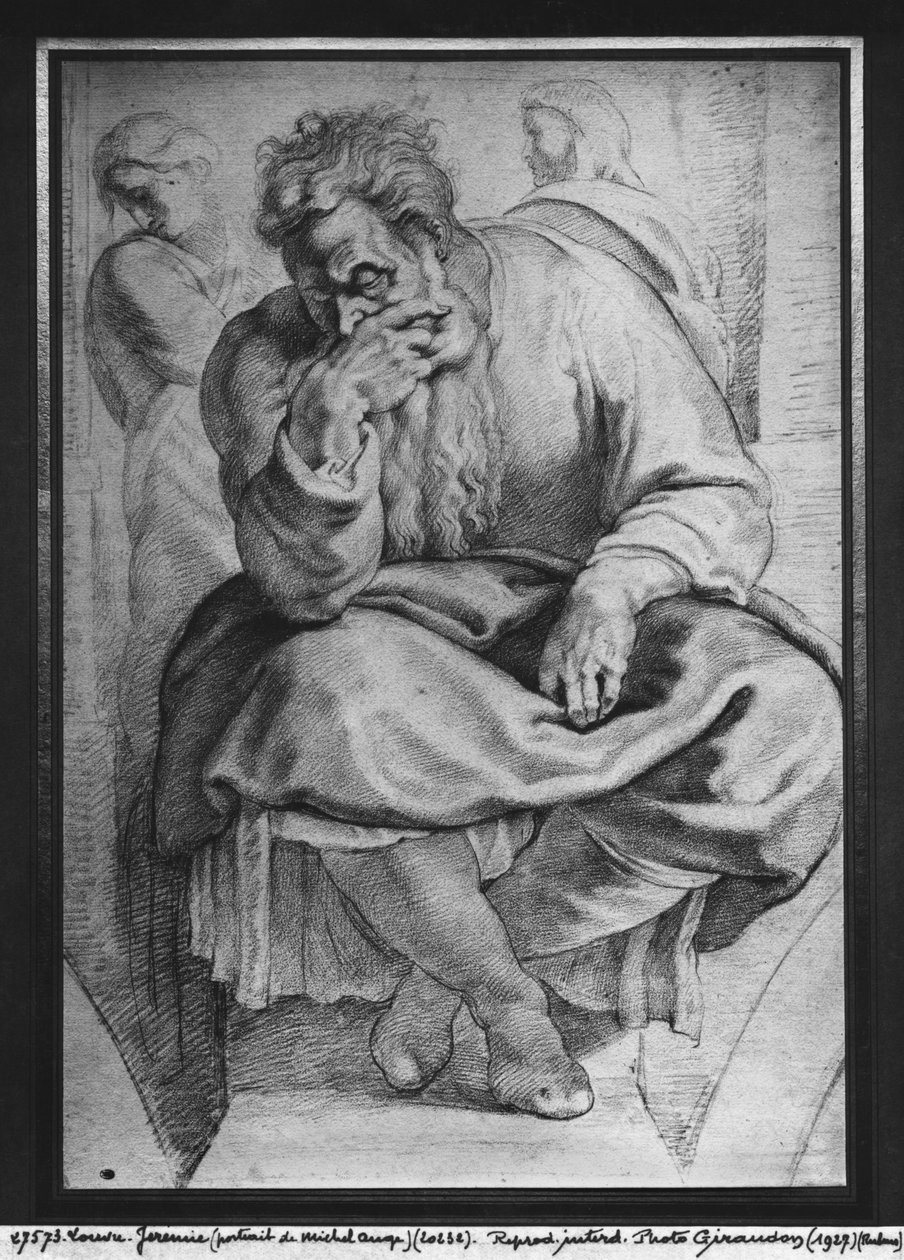 Il profeta Geremia, dopo Michelangelo Buonarroti da Peter Paul Rubens