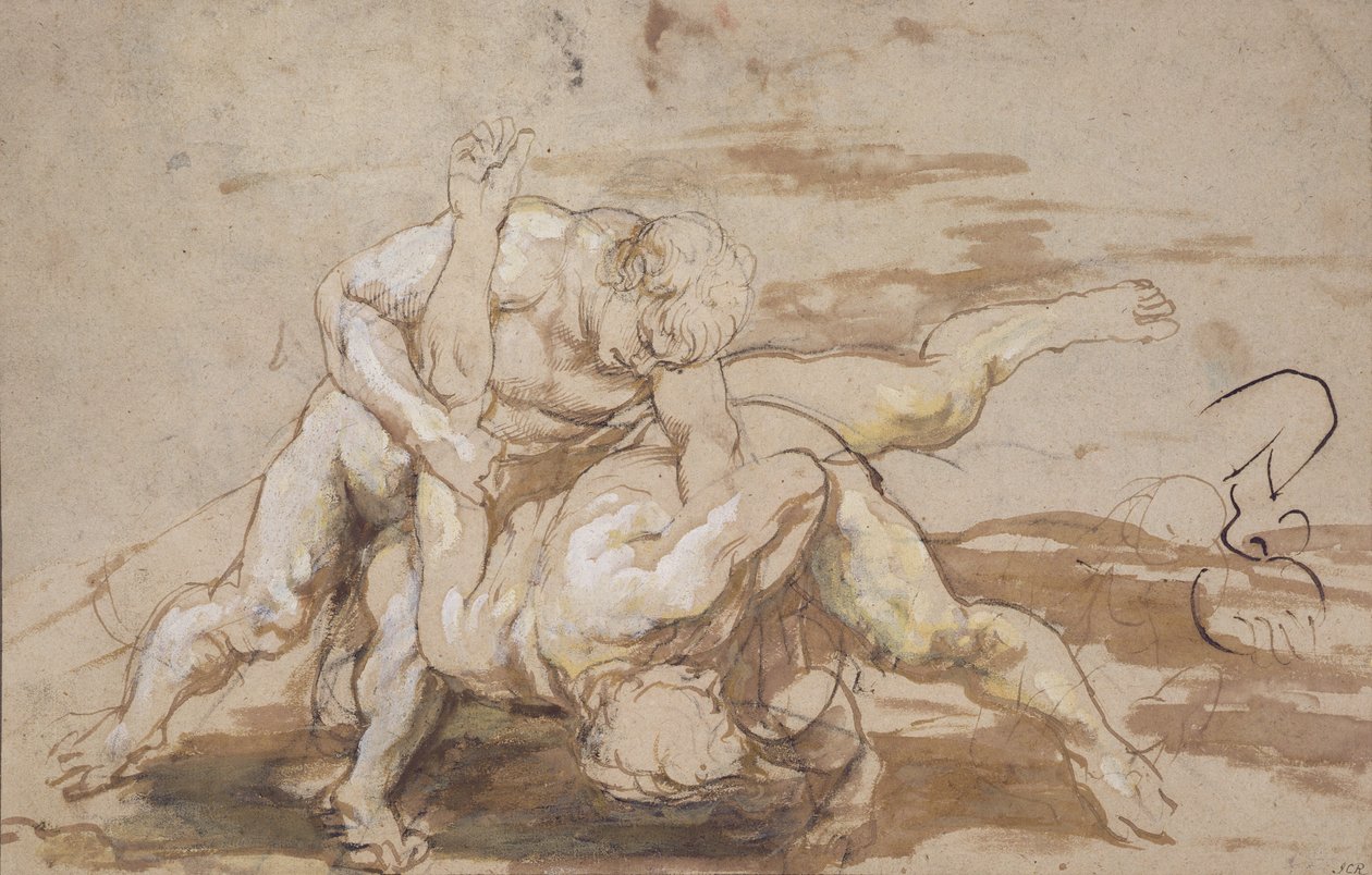 Due uomini che lottano da Peter Paul Rubens