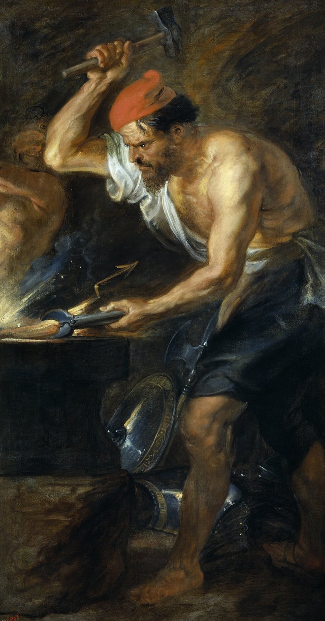 Vulcano forgia i fulmini di Giove da Peter Paul Rubens