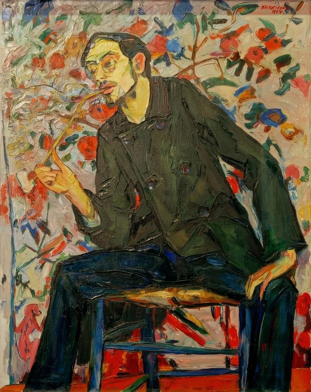 Ritratto del pittore Conrad Felixmüller da Peter August Böckstiegel