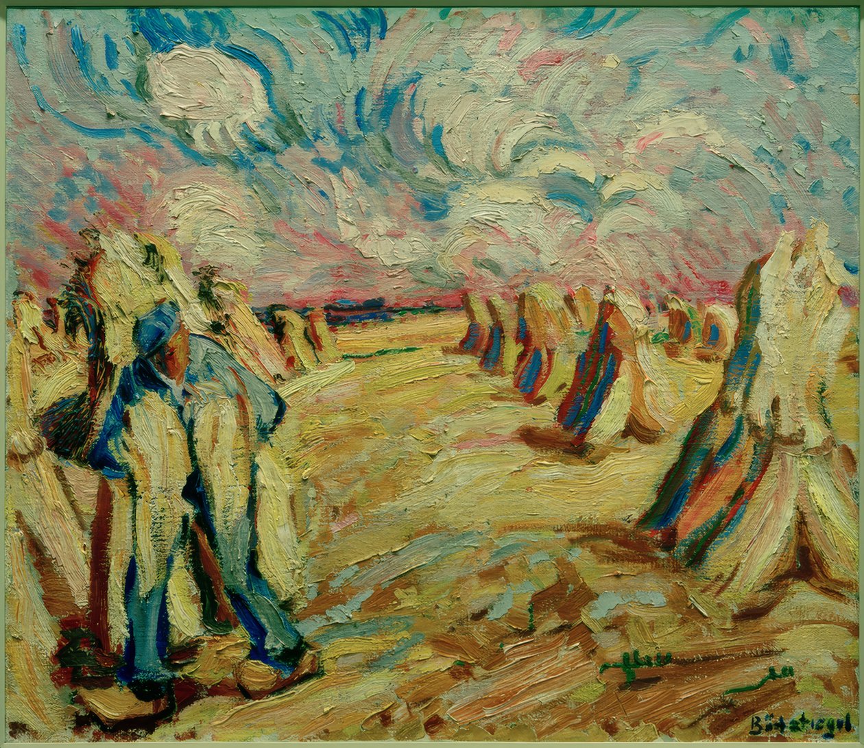 Campo di raccolta da Peter August Böckstiegel