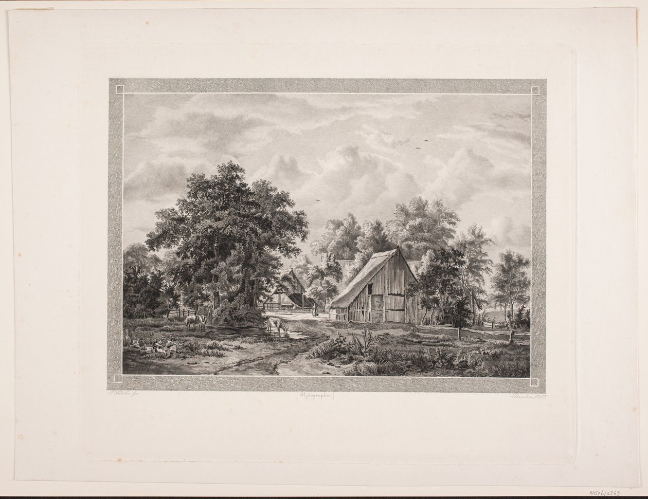 En bondegård da Peter Christian Schøler