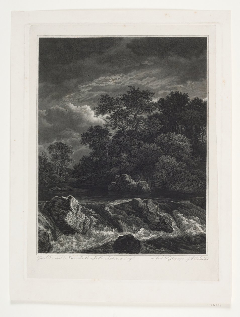 Paesaggio con cascata da Peter Christian Schøler