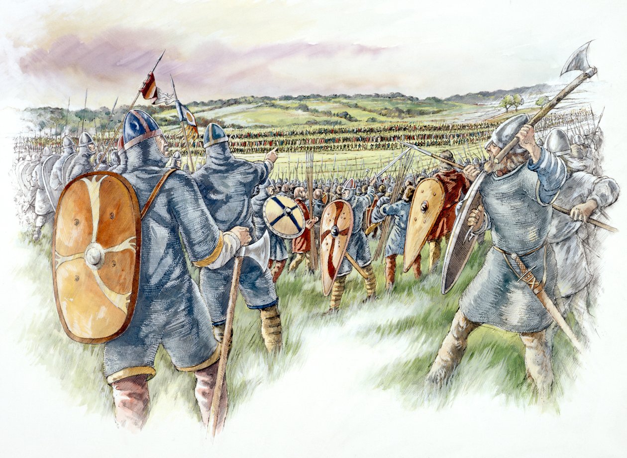 Battaglia di Hastings, 1066, c1990-2010 da Peter Dunn