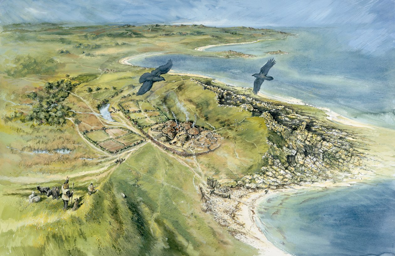 Nornour, Isole Scilly, 500 a.C., c1990-2010 da Peter Dunn