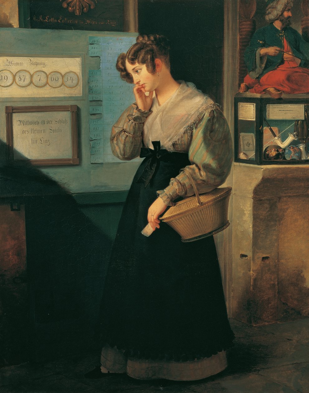 Ragazza davanti alla lotteria da Peter Fendi