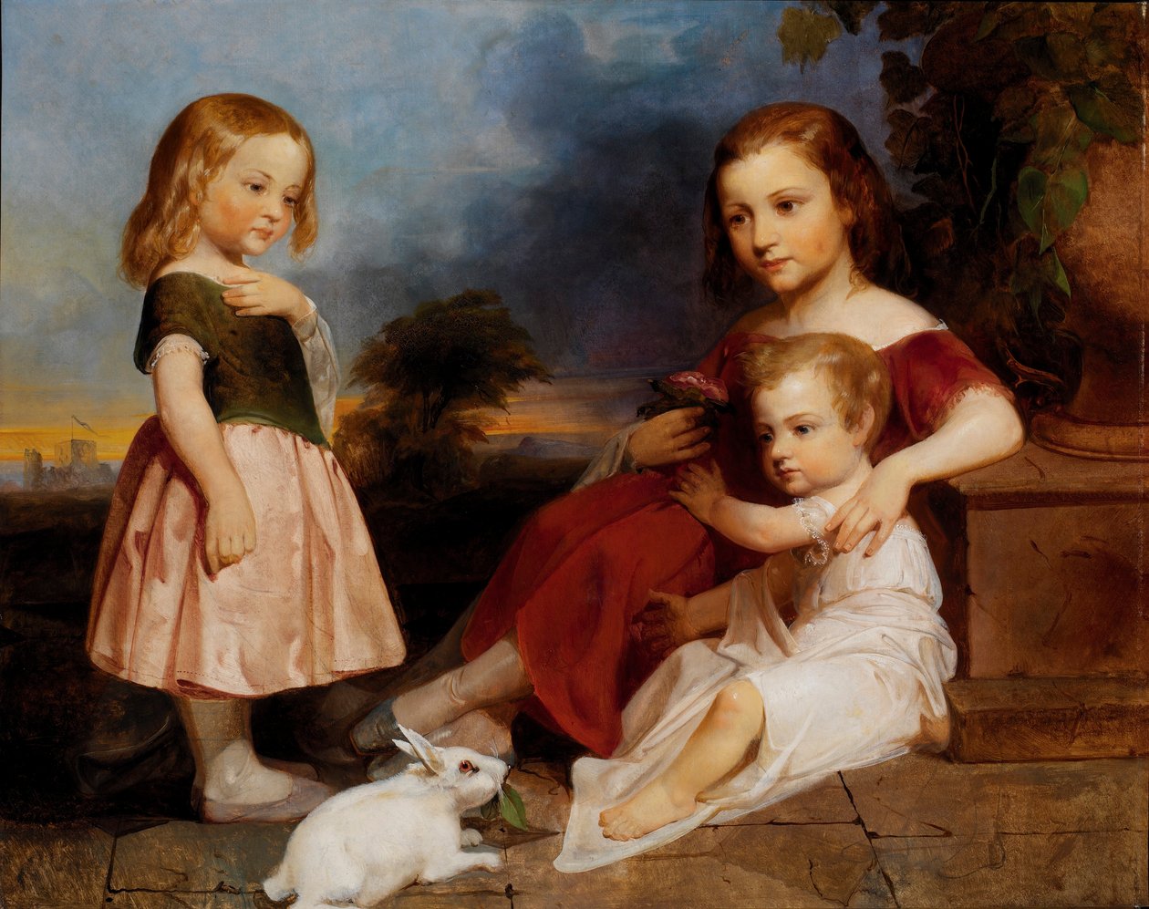 Ritratto dei bambini Downer da Peter Frederick Rothermel