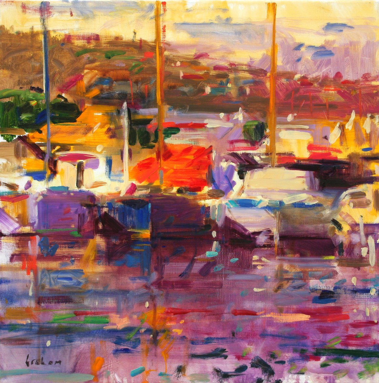 Barca Blu, St Tropez da Peter Graham (Contemporary)