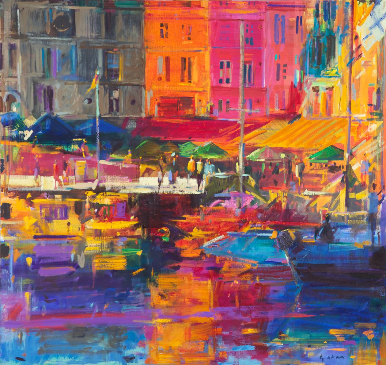 Porto di Honfleur da Peter Graham (Contemporary)
