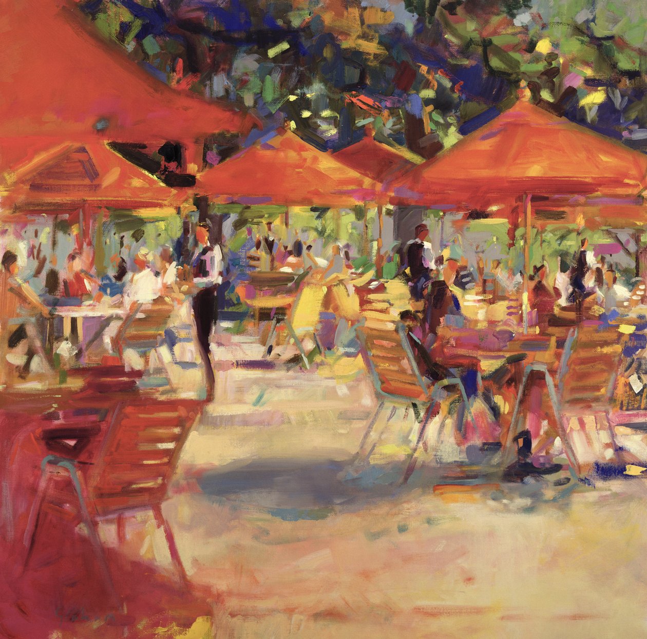 Il caffè del giardino da Peter Graham (Contemporary)
