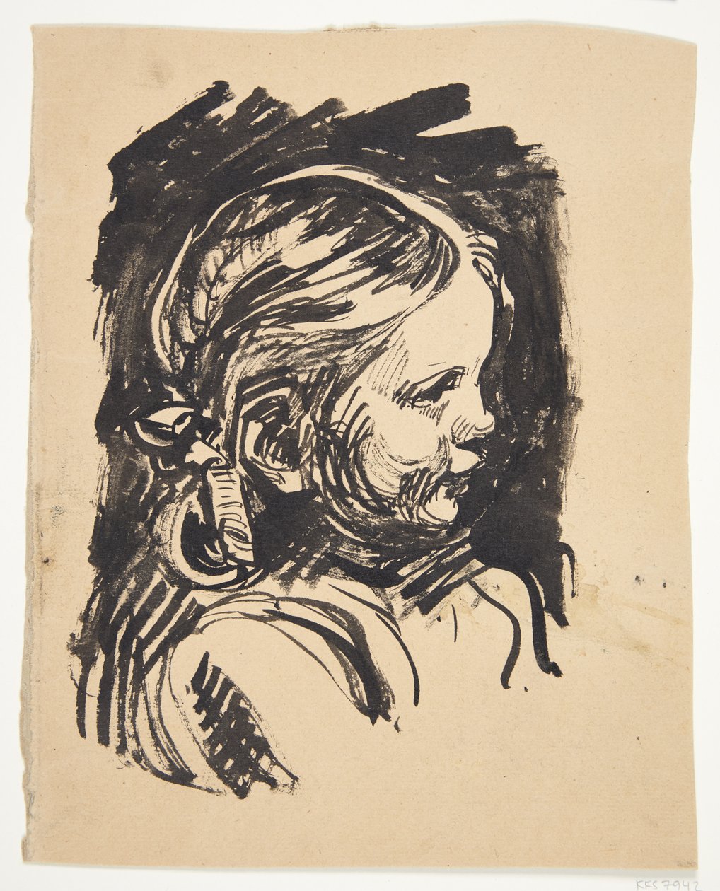 Ritratto di profilo della figlia dell