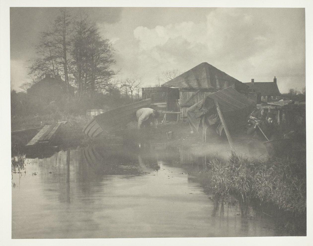 Un cantiere navale di Norfolk da Peter Henry Emerson