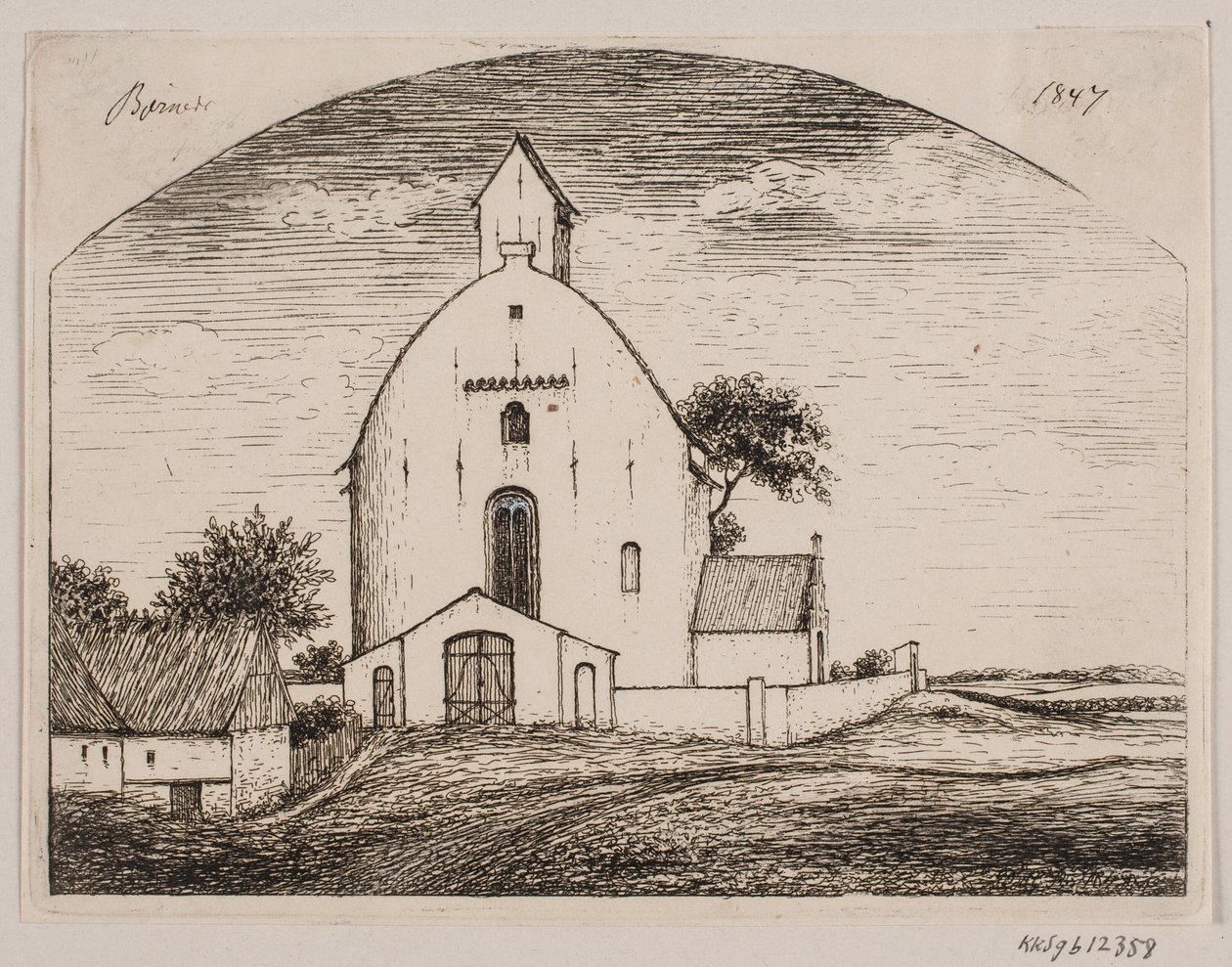 Chiesa di Bjernede da Peter Herman Rasmussen