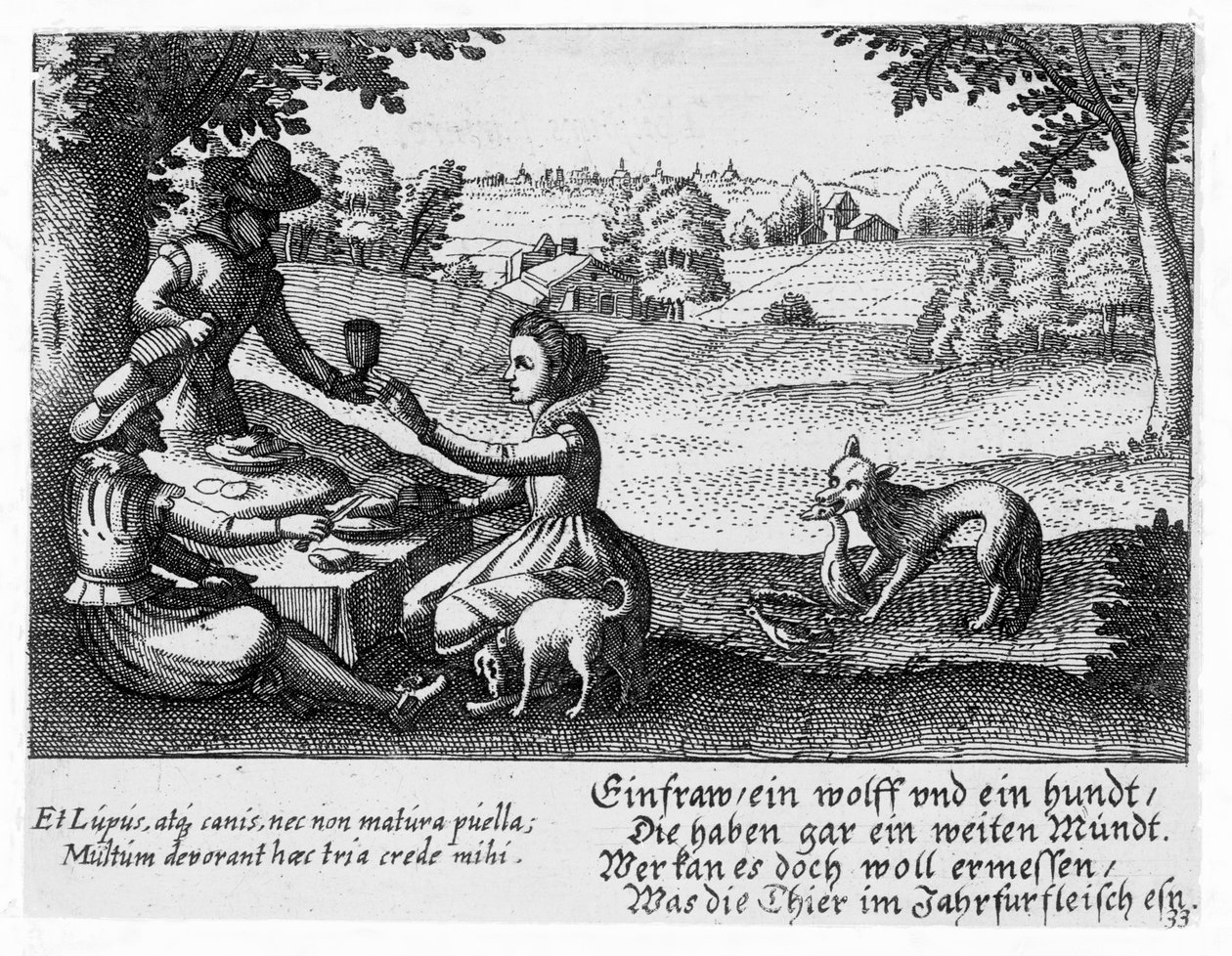 Un picnic, c.1650 da Peter I Rollos
