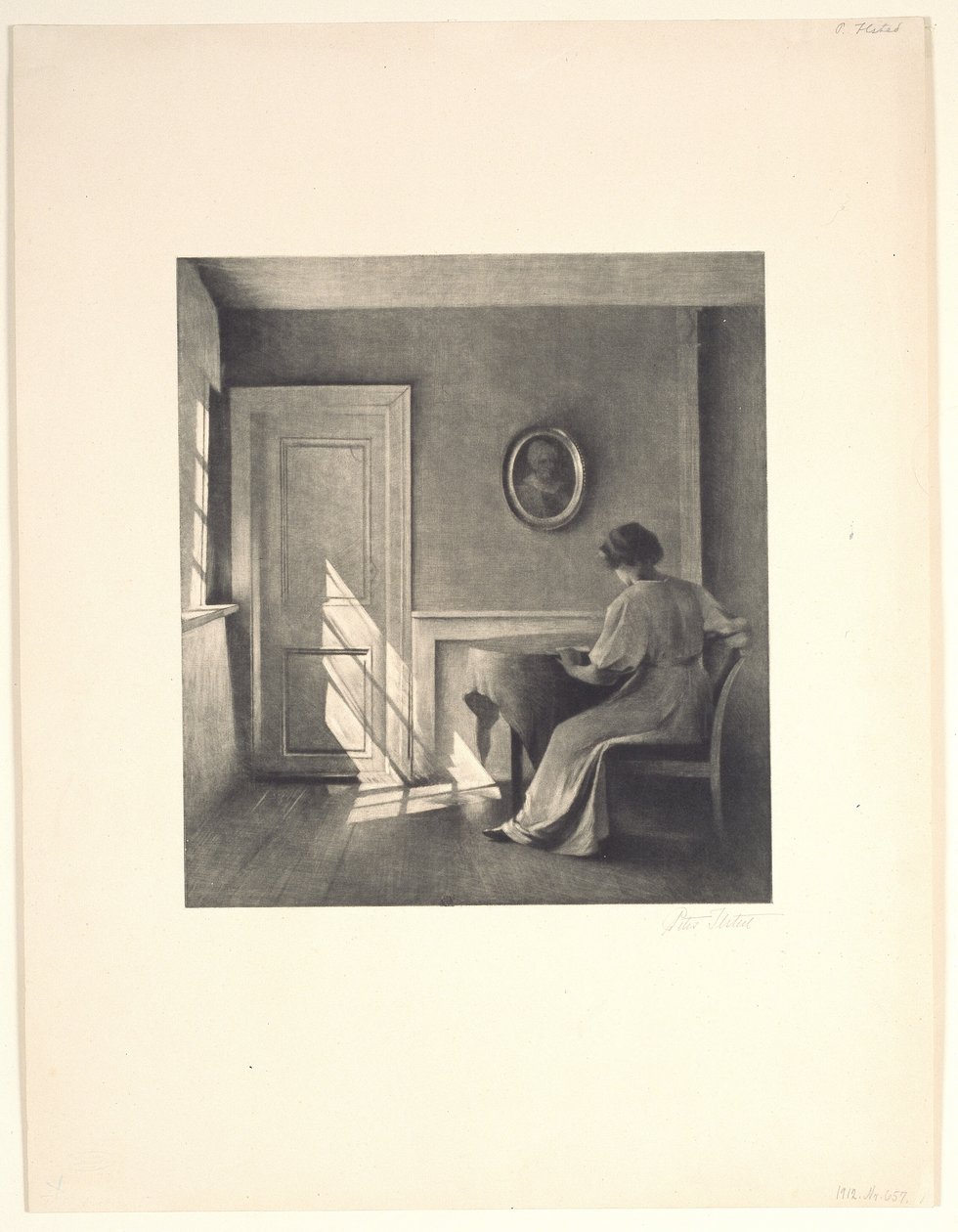 Sole su una porta da Peter Vilhelm Ilsted