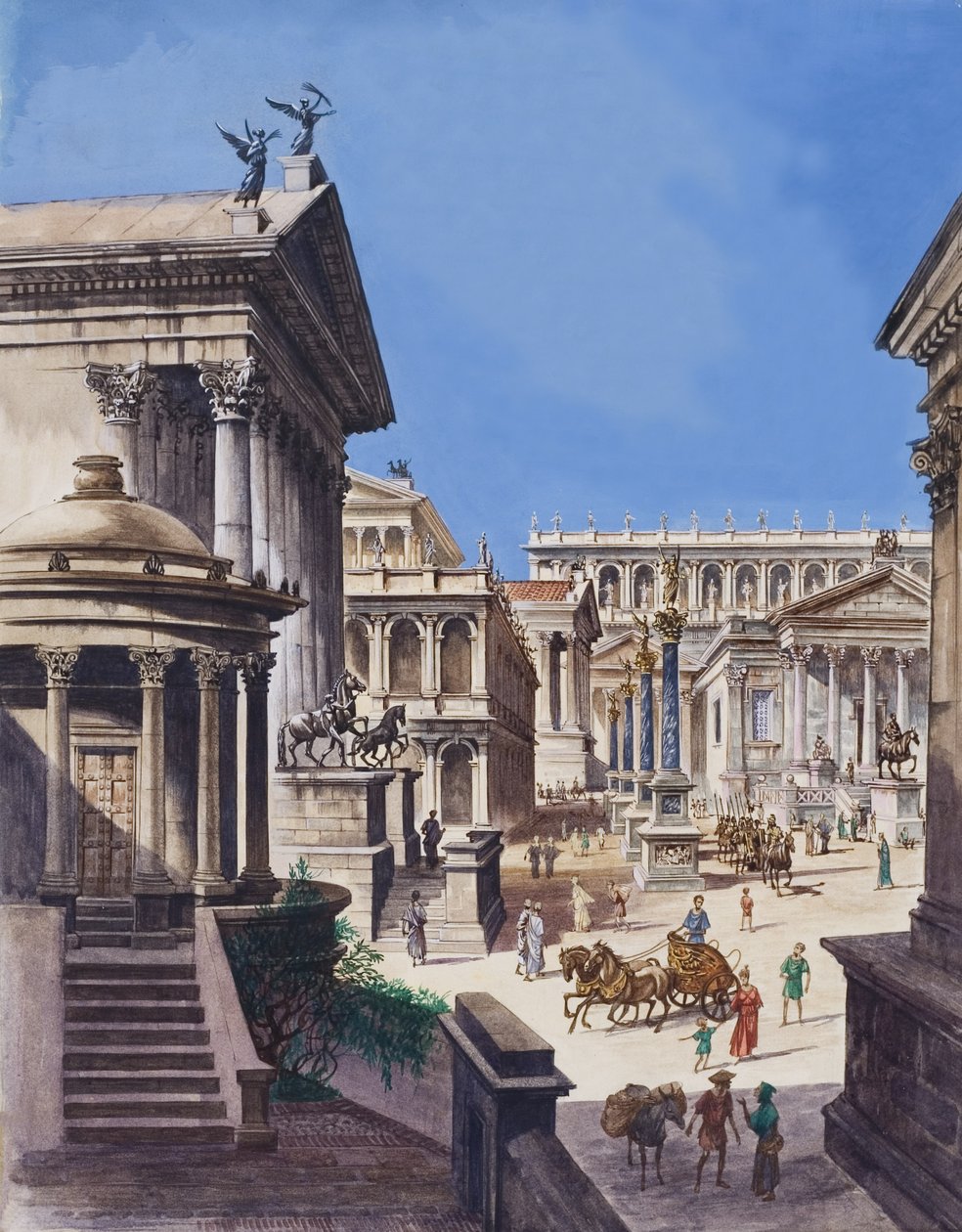 Il Forum (gouache su carta) da Peter Jackson