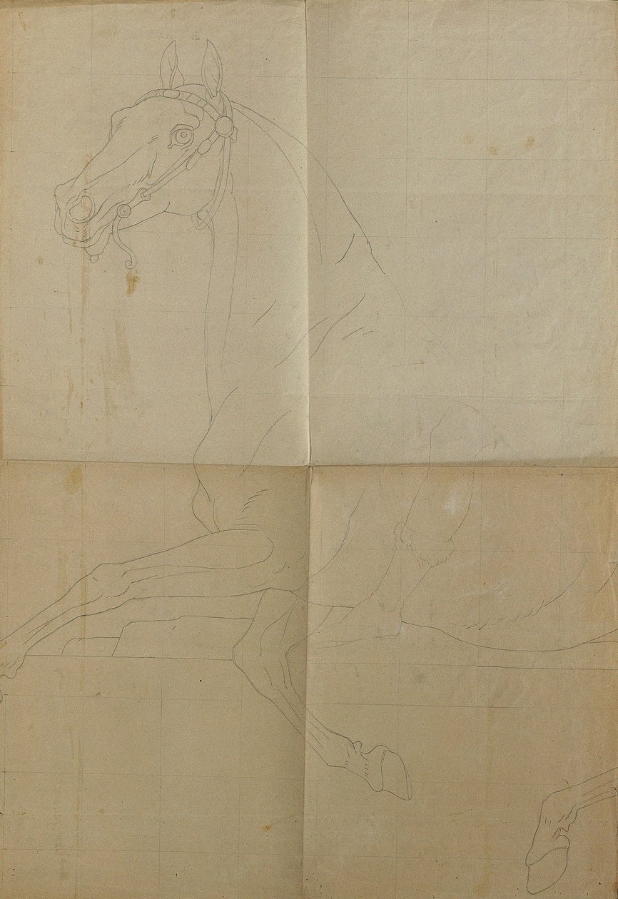 Disegno di contorno per "Rüdiger e Angelika da Peter Krafft