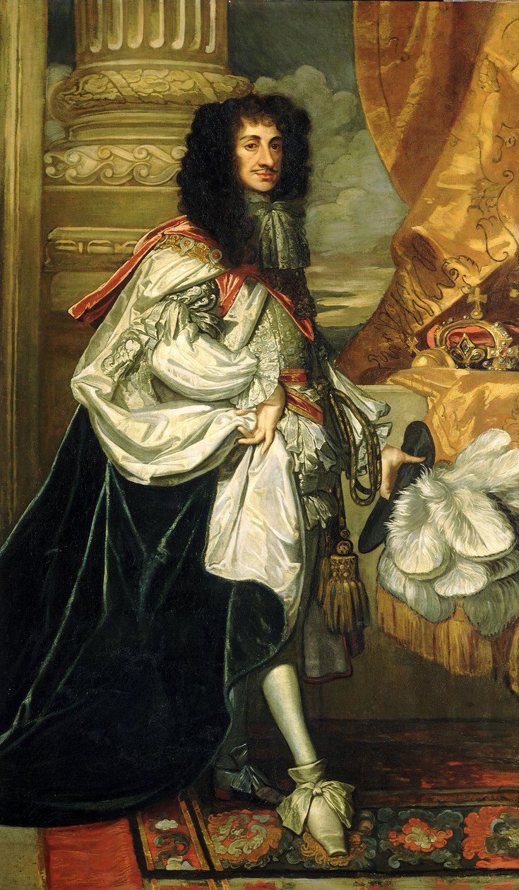 Carlo II (1630-1685), c.1670 da Peter Lely