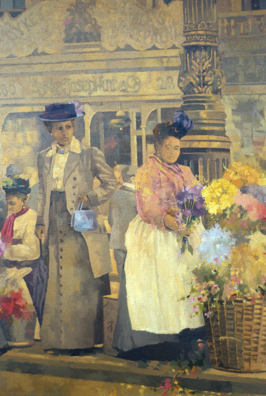 Venditore di fiori, Londra da Peter Miller