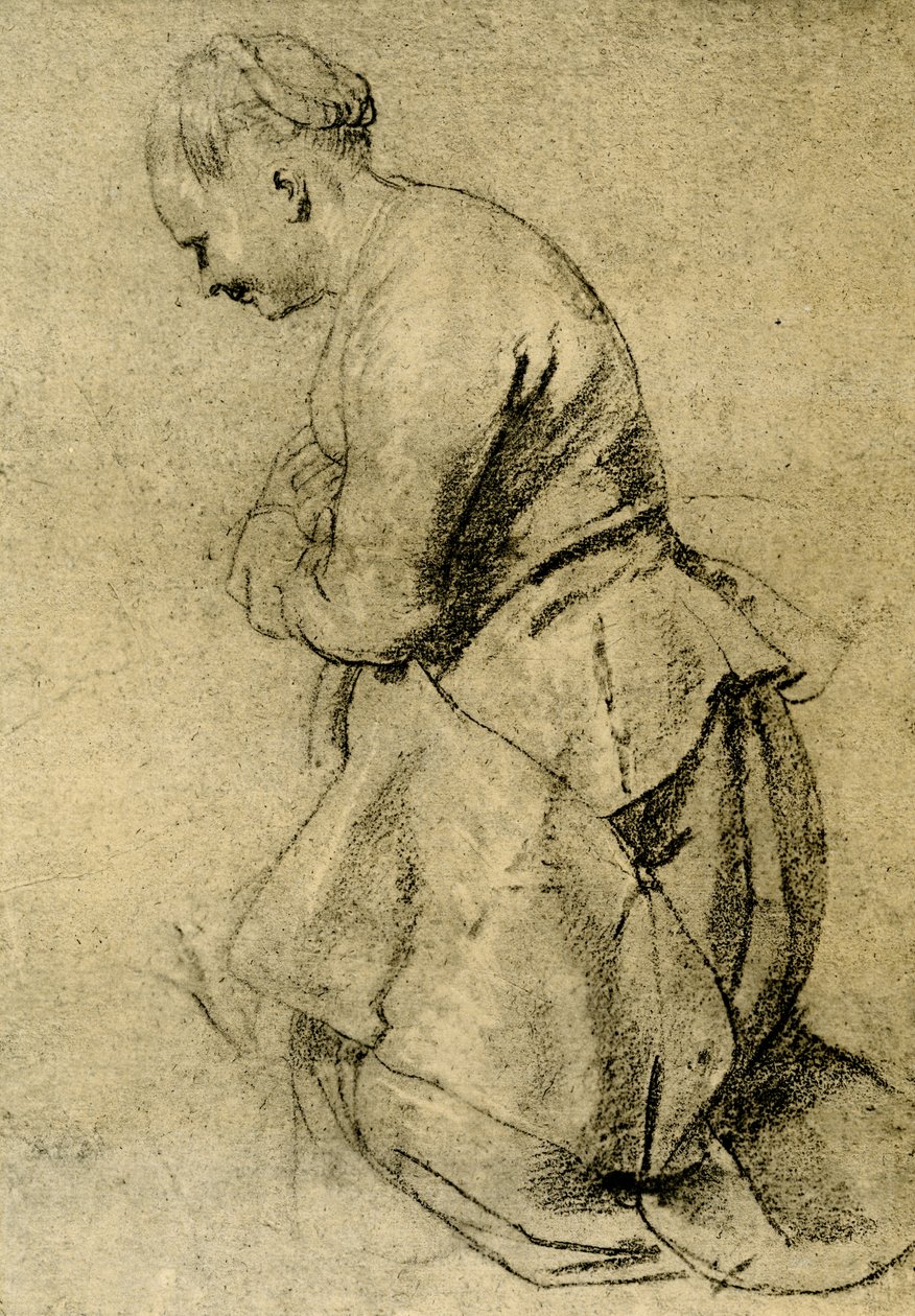 Una pastorella in preghiera da Peter Paul Rubens