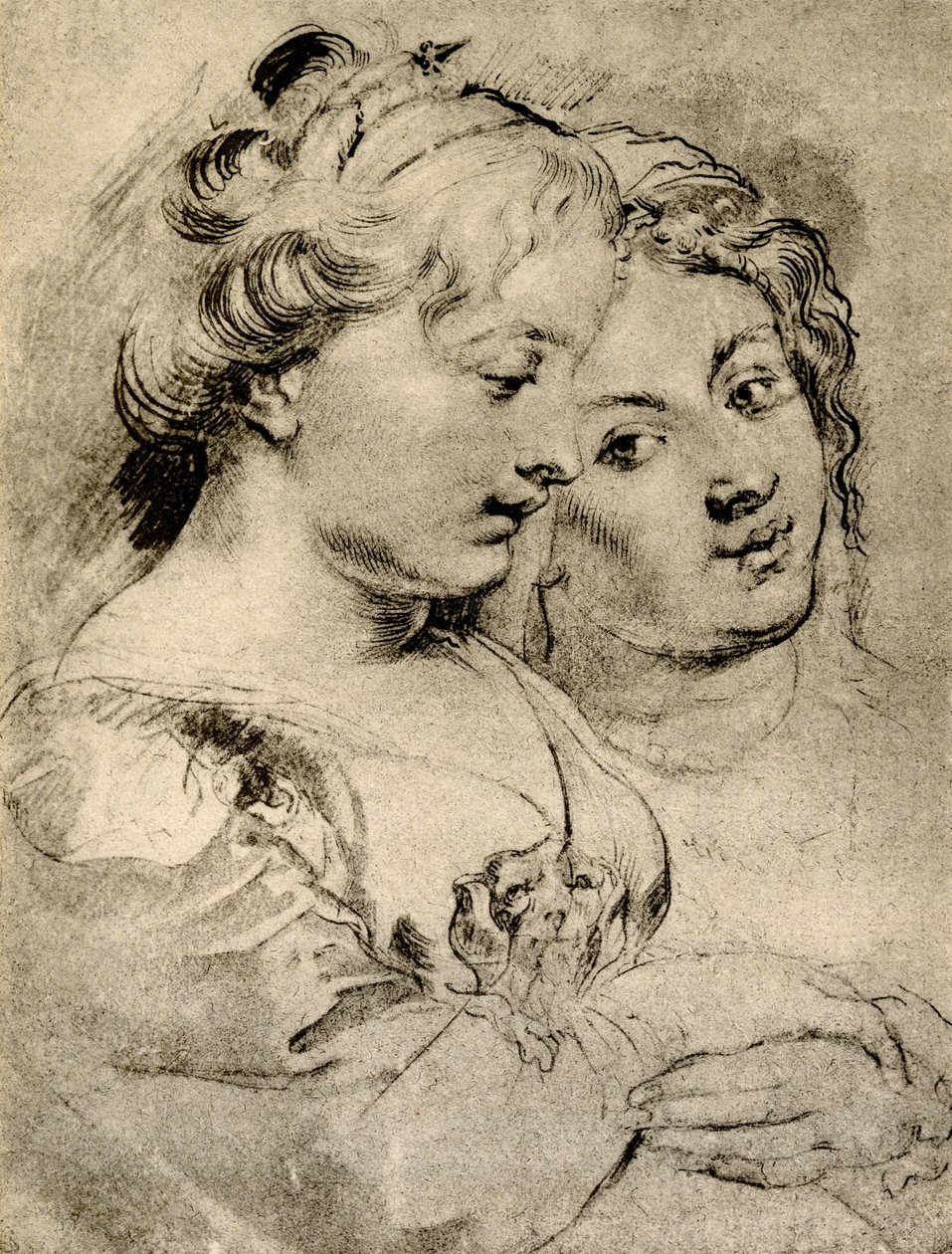 Studio dettagliato su due ragazze da Peter Paul Rubens