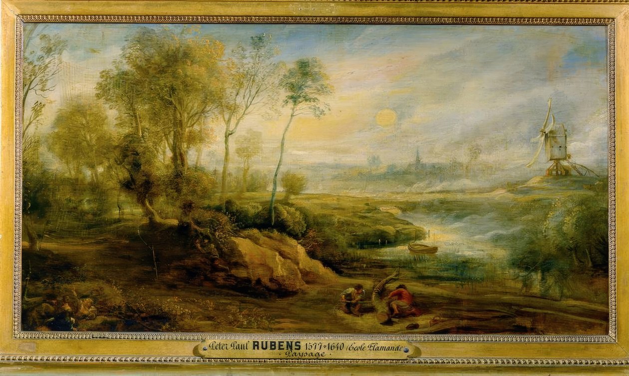 Paesaggio con cacciatori di uccelli da Peter Paul Rubens