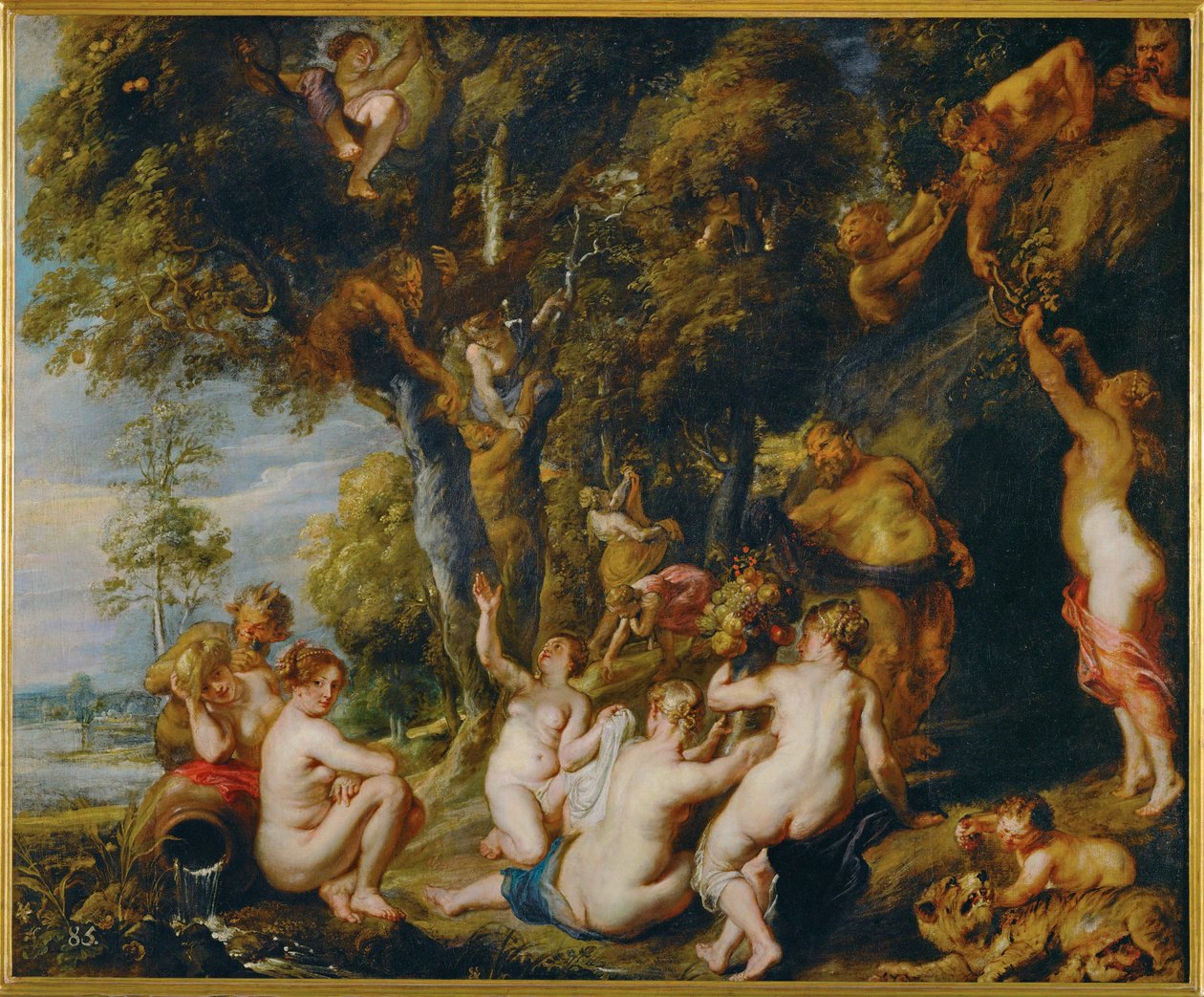 Ninfe e Satiri (dipinto su tela) da Peter Paul Rubens