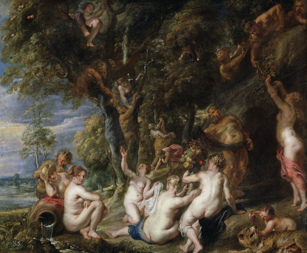Ninfe e satiri, c. 1615 da Peter Paul Rubens