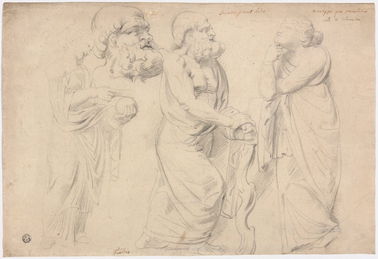 Studi di un sarcofago romano da Peter Paul Rubens