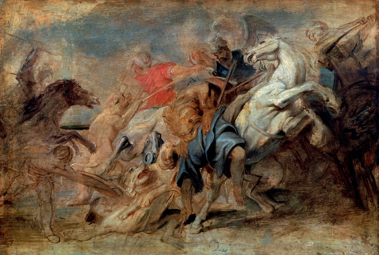 La Caccia al Leone, c1621 da Peter Paul Rubens