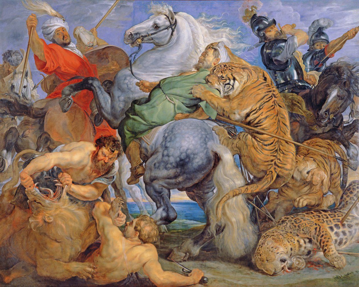 La Caccia alla Tigre, c.1616 da Peter Paul Rubens