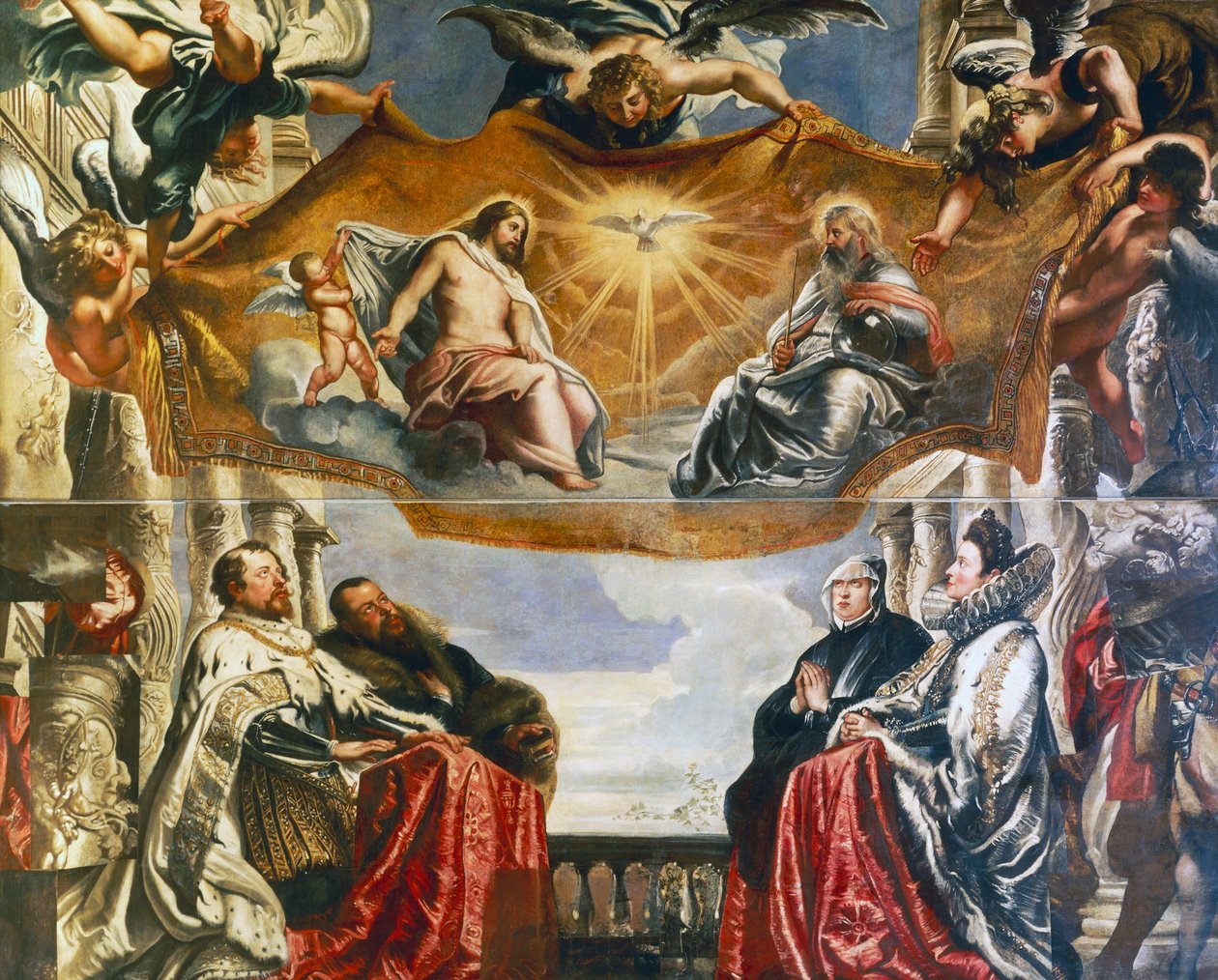 Trinità adorata dalla famiglia Gonzaga da Peter Paul Rubens