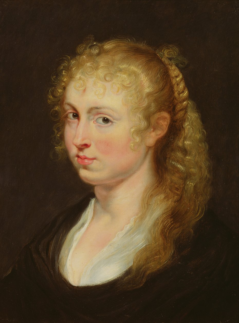 Giovane donna con capelli ricci, c.1618-20 da Peter Paul Rubens