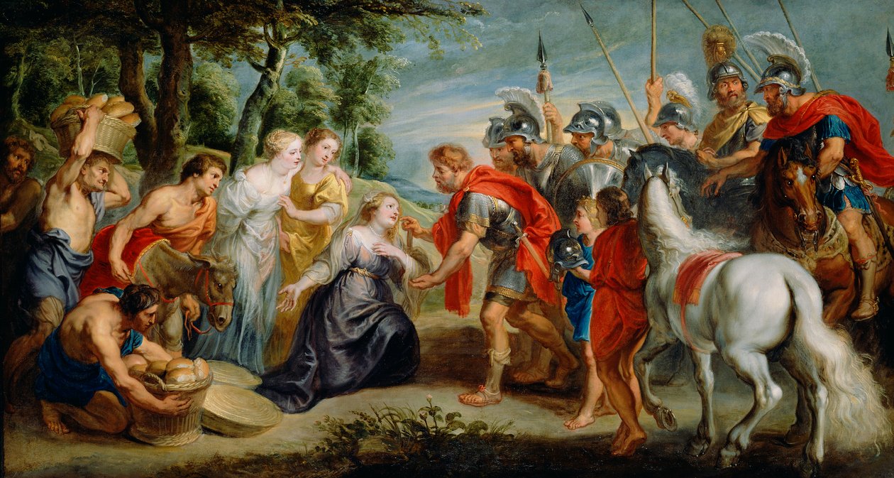 Davide incontra Abigail da Peter Paul studio of Rubens