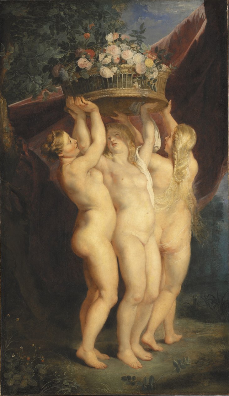 Le tre Grazie, 1620-1625 da Peter Paul studio of Rubens