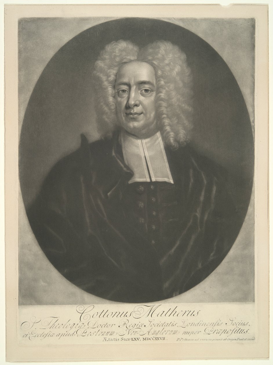 Cotton Mather da Peter Pelham
