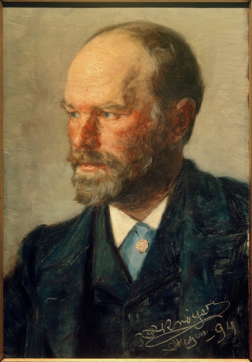 Ritratto del pittore Michael Ancher da Peder Severin Krøyer