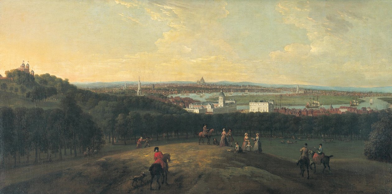 Londra dal Parco di Greenwich, 1718 da Peter Tillemans