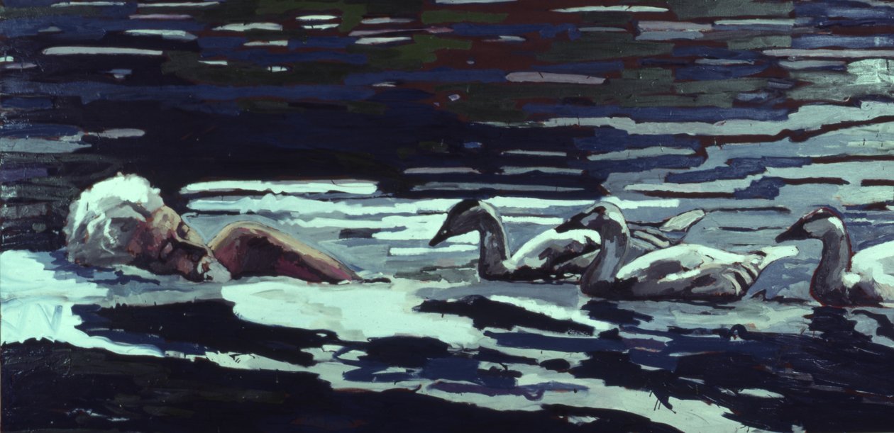 Il fiume: Conrad Lorenz con Goslings da Peter Wilson