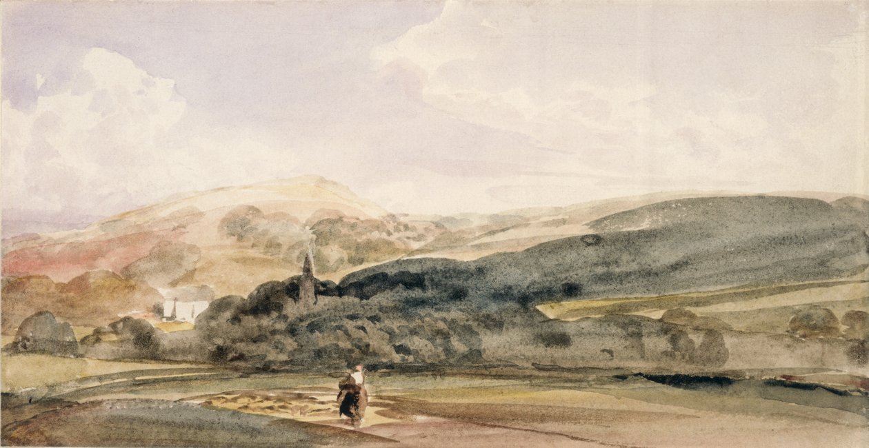 Paesaggio con figure a Malvern da Peter de Wint