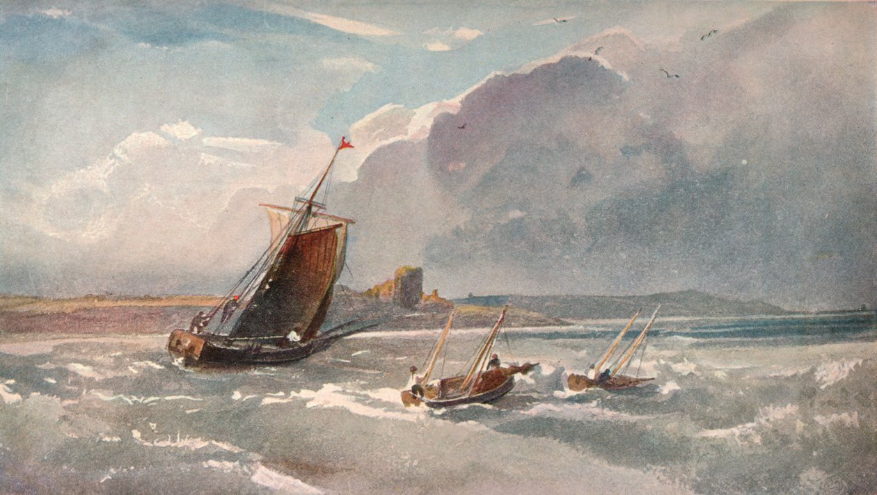 Avvicinamento al porto, c1820 da Peter de Wint